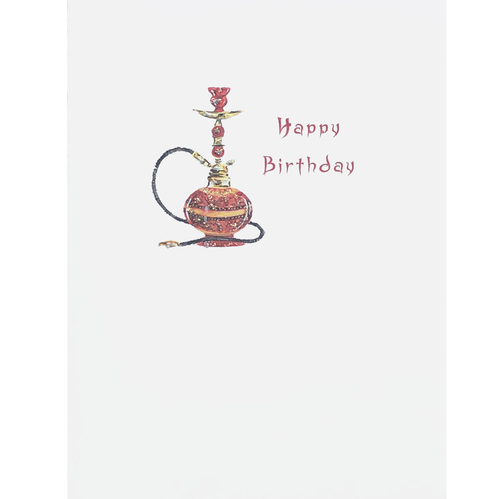 Hookah Birthday Card