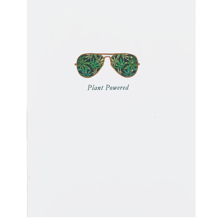 Sunglasses Pot Leaf Card