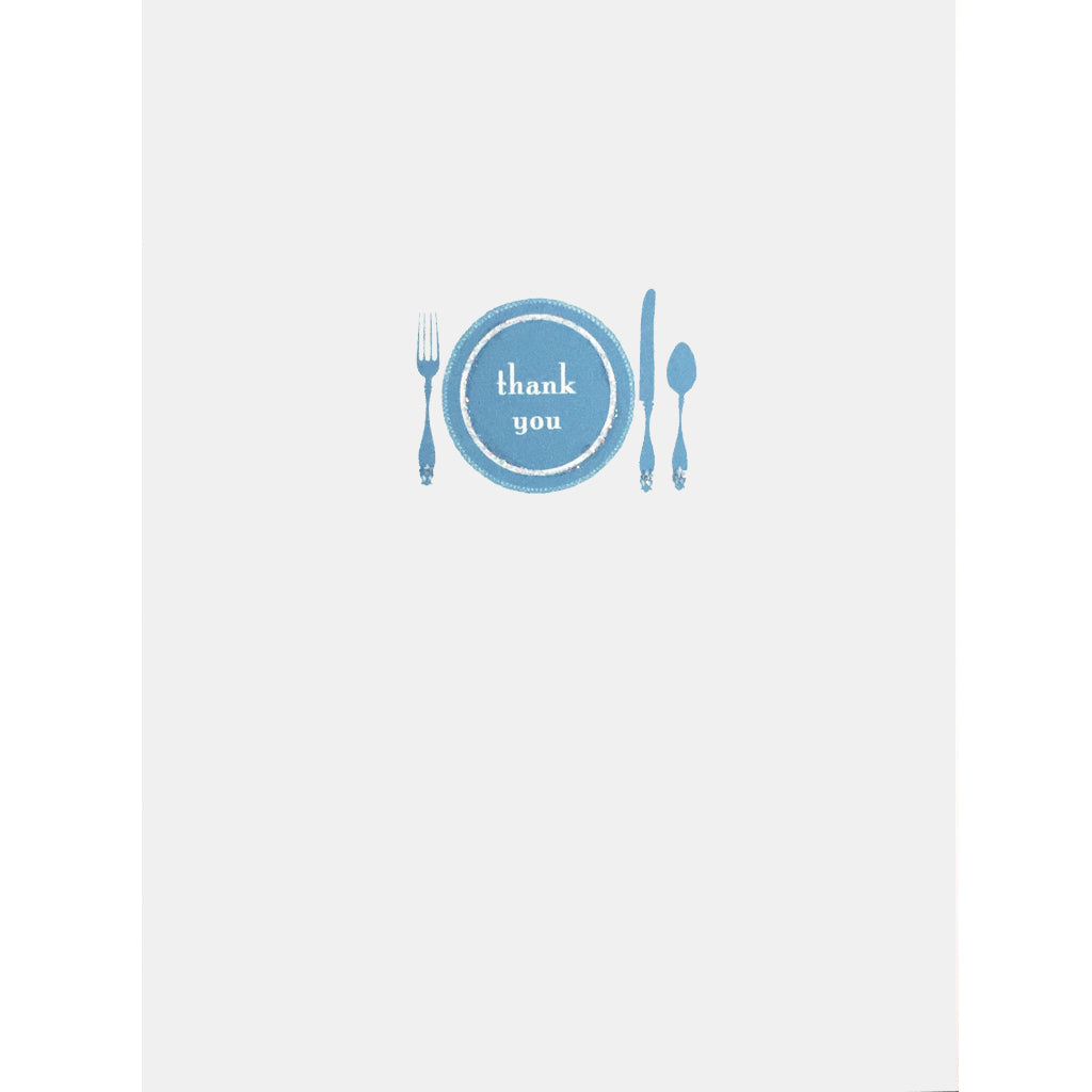 Dinner Plate Thank You Card - Lumia Designs