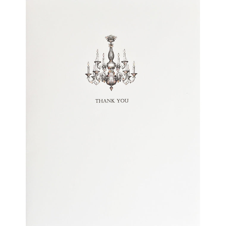 Greeting Card Chandelier Thank You - Lumia Designs