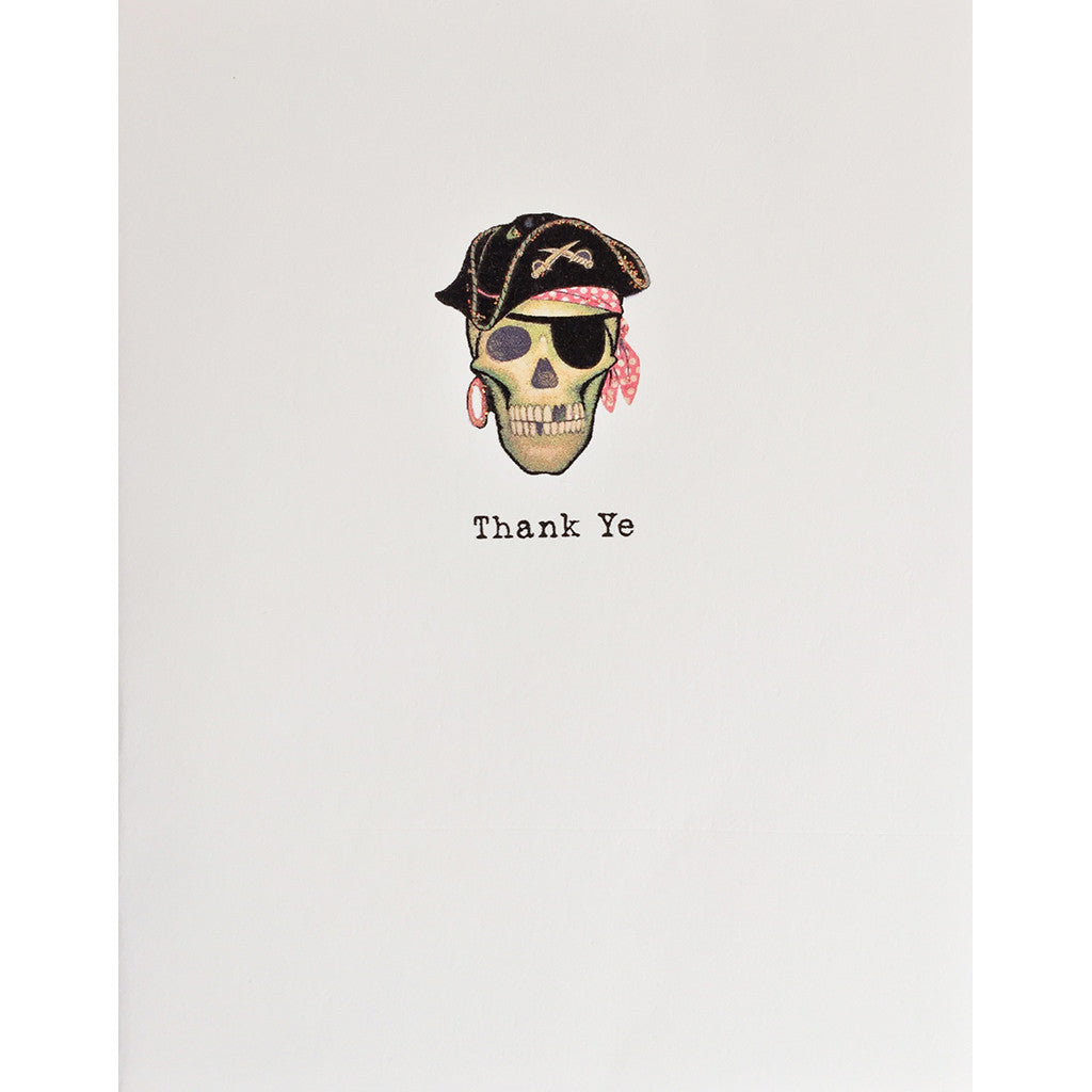 Greeting Card Pirate Thank Ye - Lumia Designs