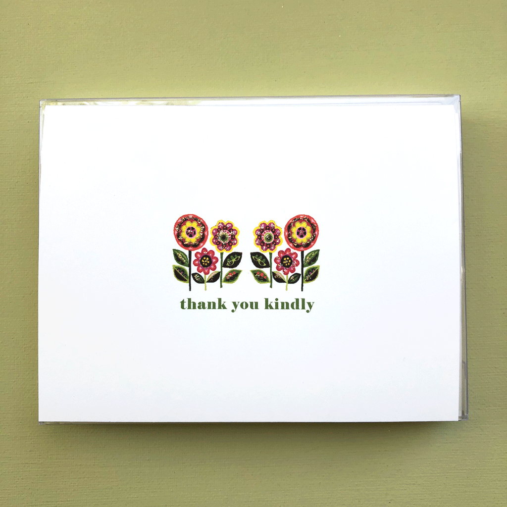 Happy Flowers Thank You Boxed Note Cards