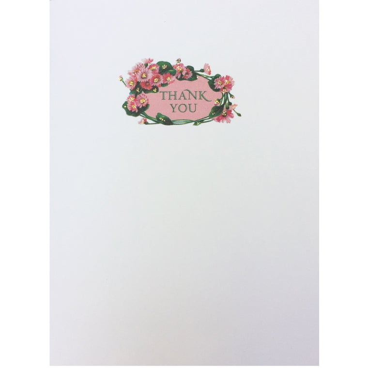Pink Daisy Thank You Card - Lumia Dessigns