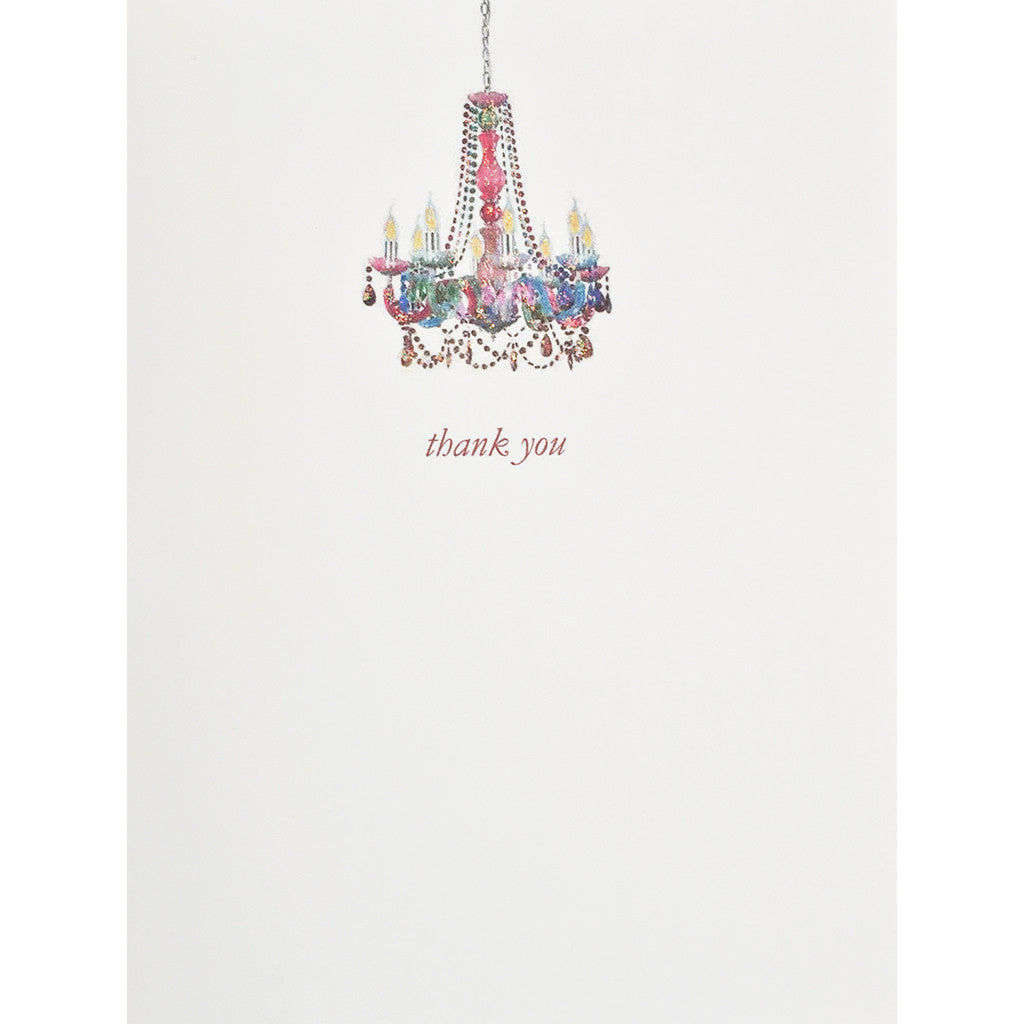 Boho Chandelier Thank You Card Lumia Designs