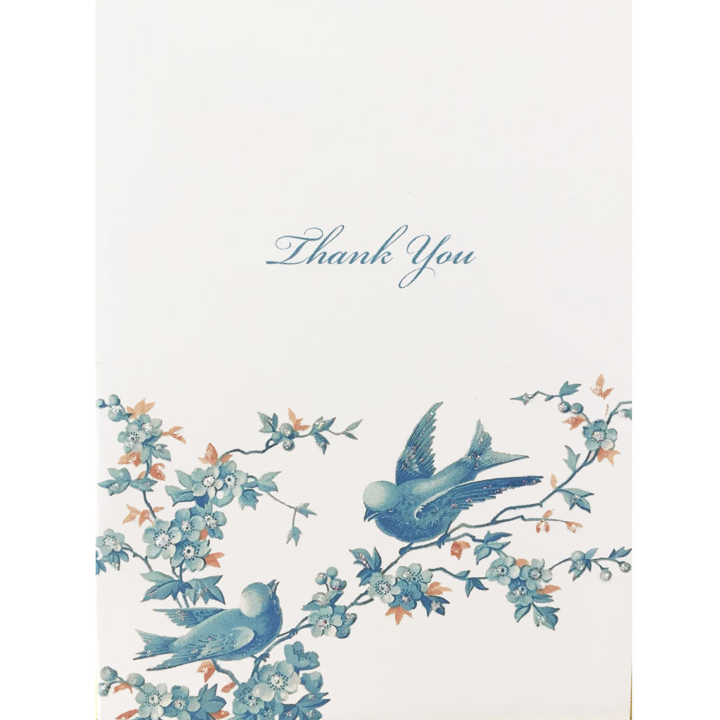 Blue Birds Thank You Card Lumia Designs