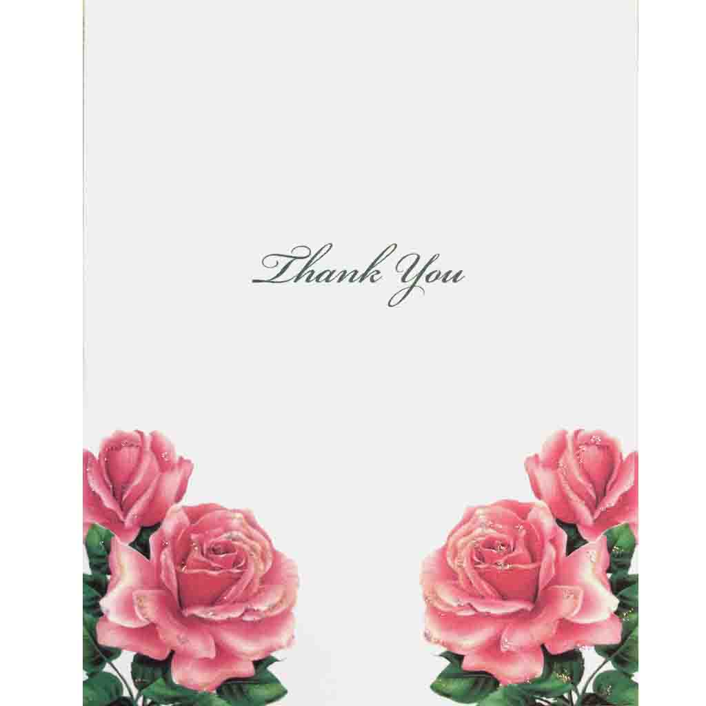 Big Roses Thank You Card - Lumia Designs