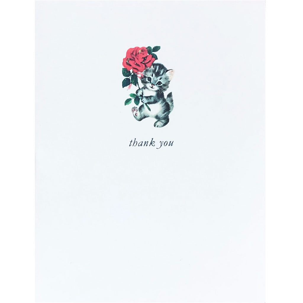 Kitty Rose Thank You Card