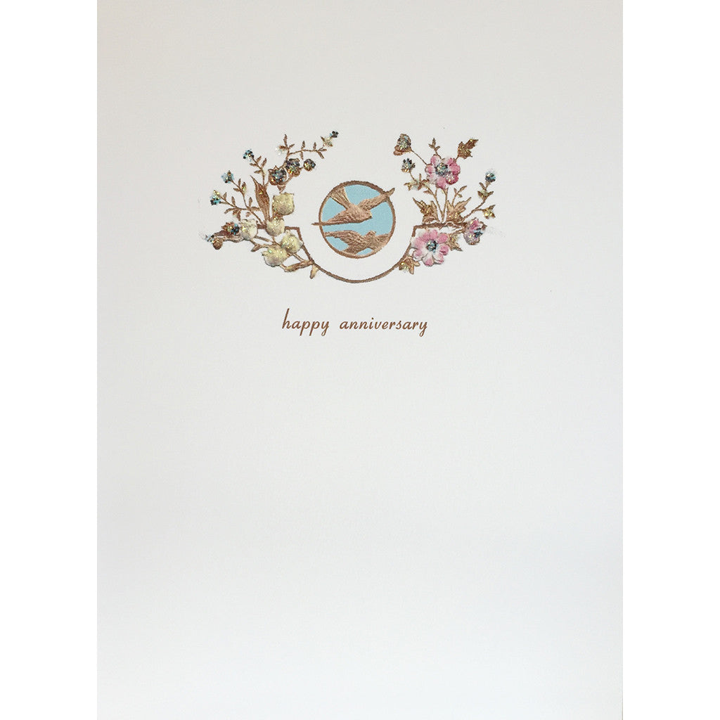 Greeting Card Doves  Anniversary - Lumia Designs