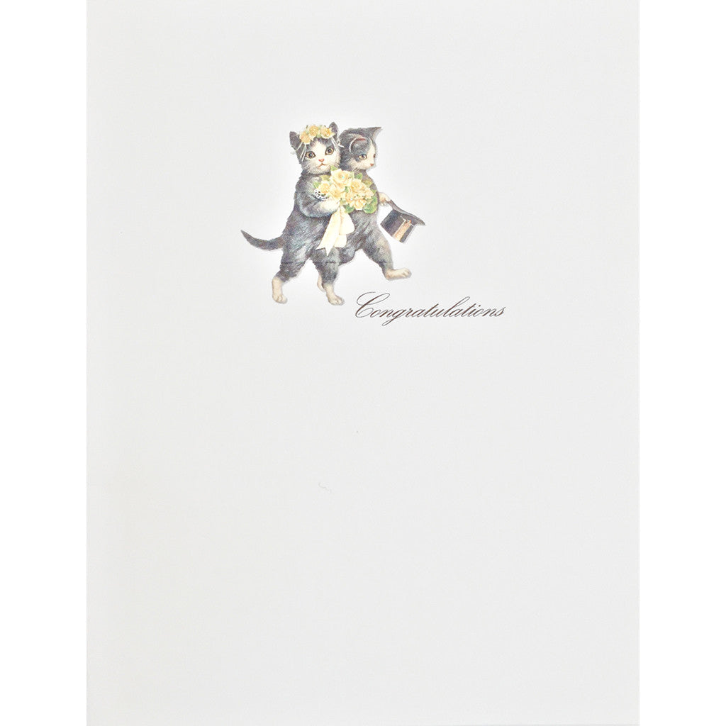 Greeting Card Cat Wedding - Lumia Designs