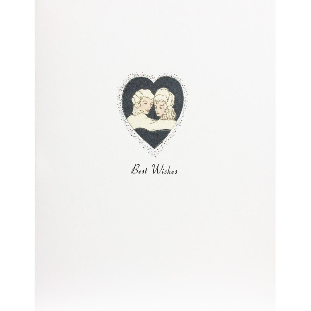 Couple in Heart Wedding Card