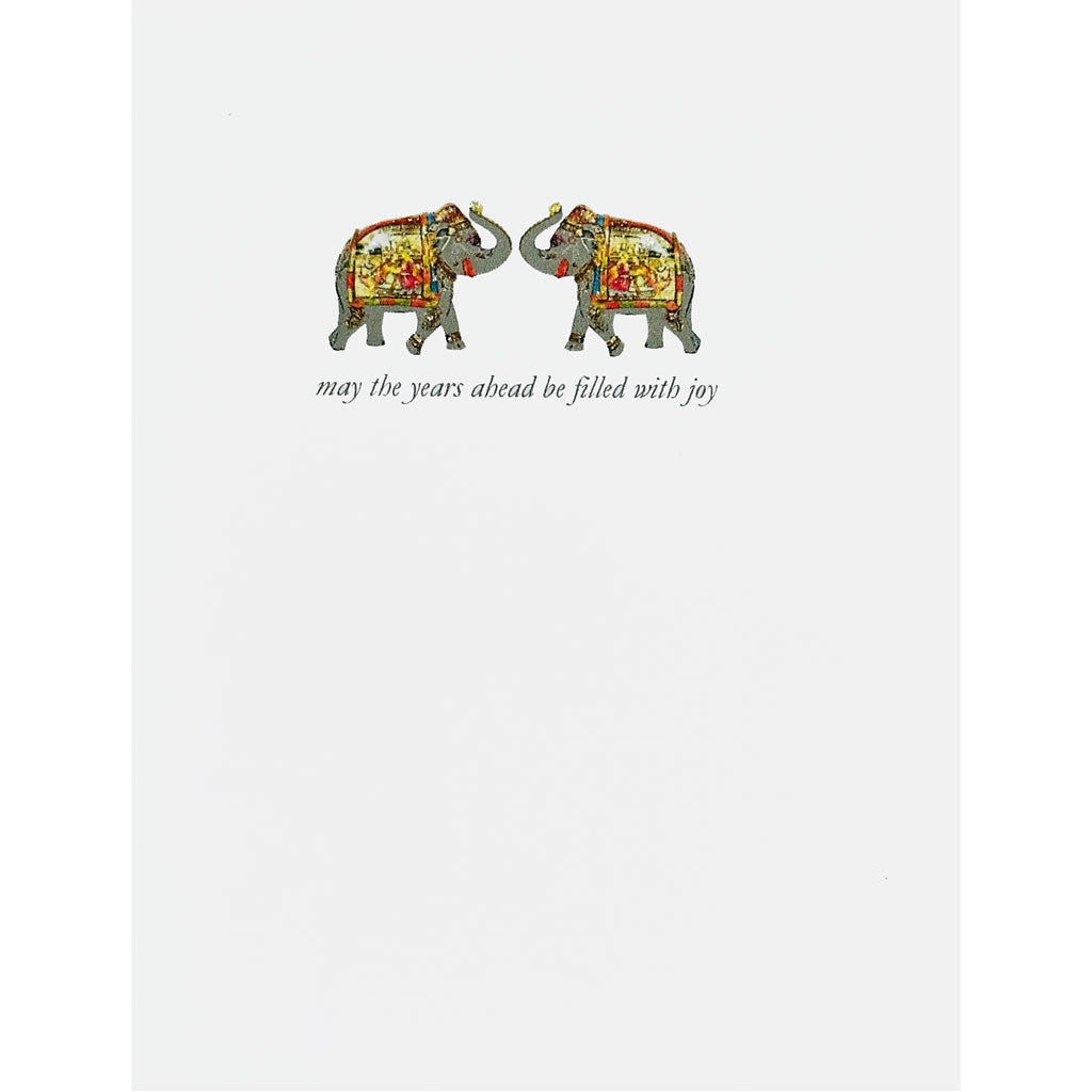 Elephants Wedding Card