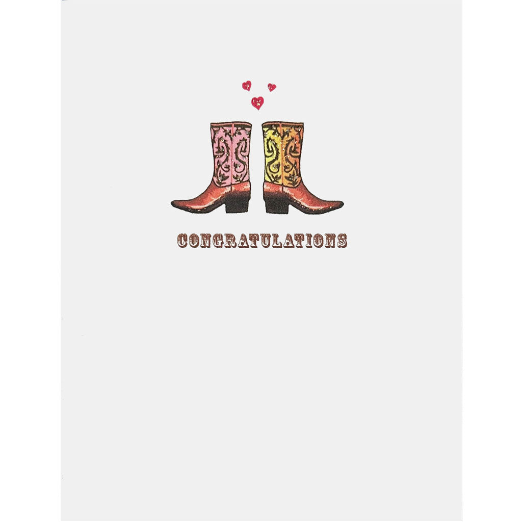 Cowboy Boots Wedding Card