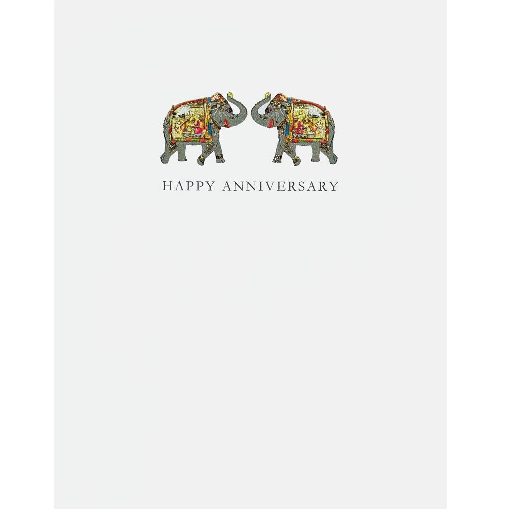 Elephants Anniversary Card