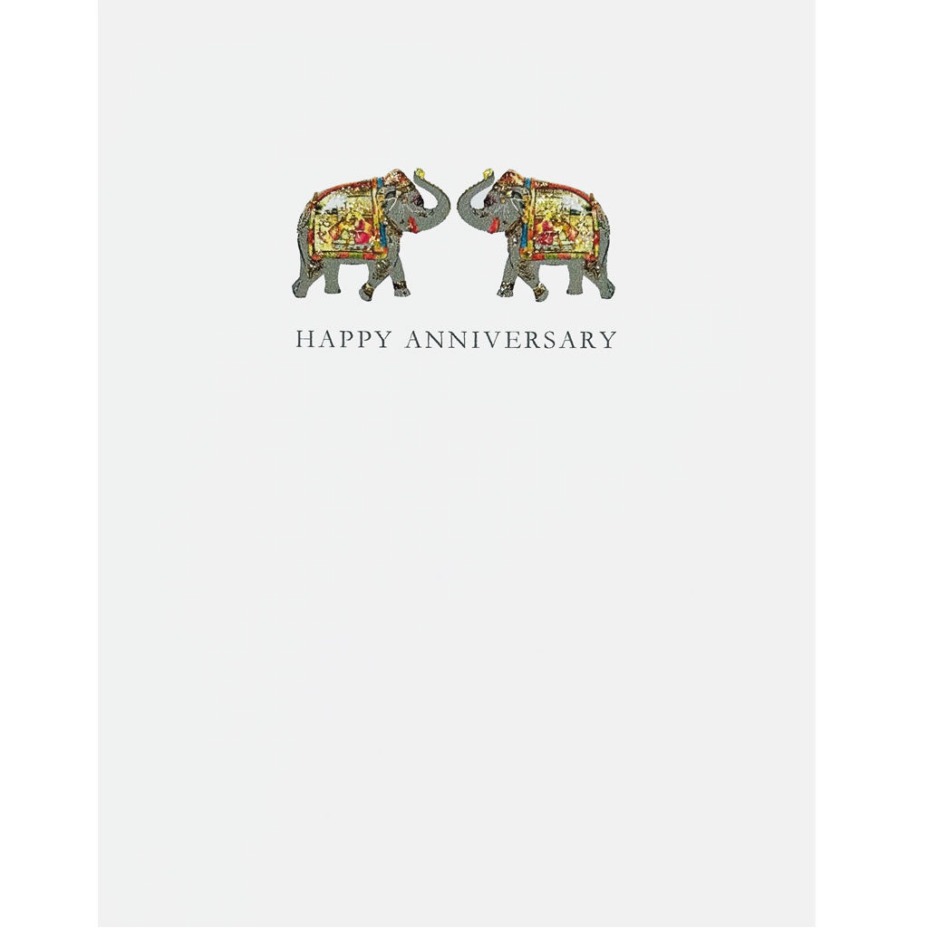 Elephants Anniversary Card