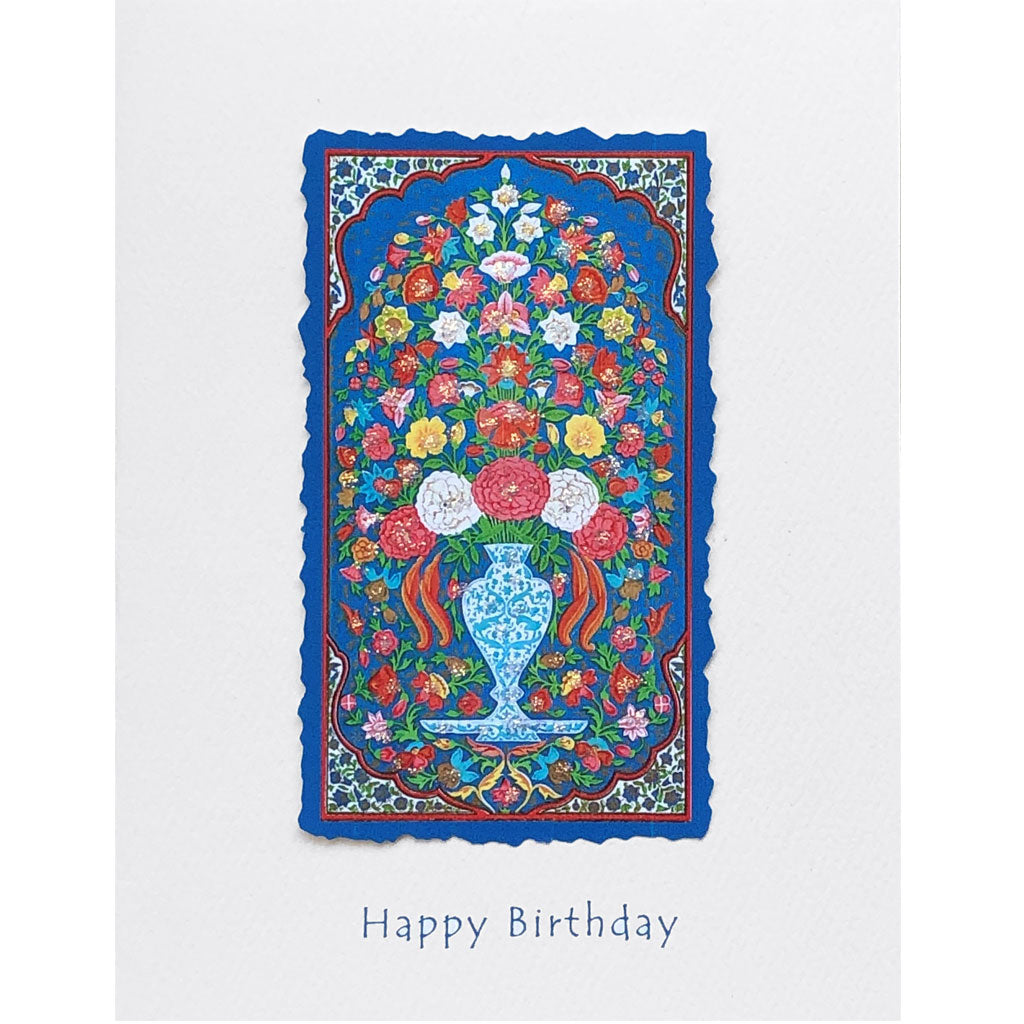 Exotic Bouquet Birthday Card