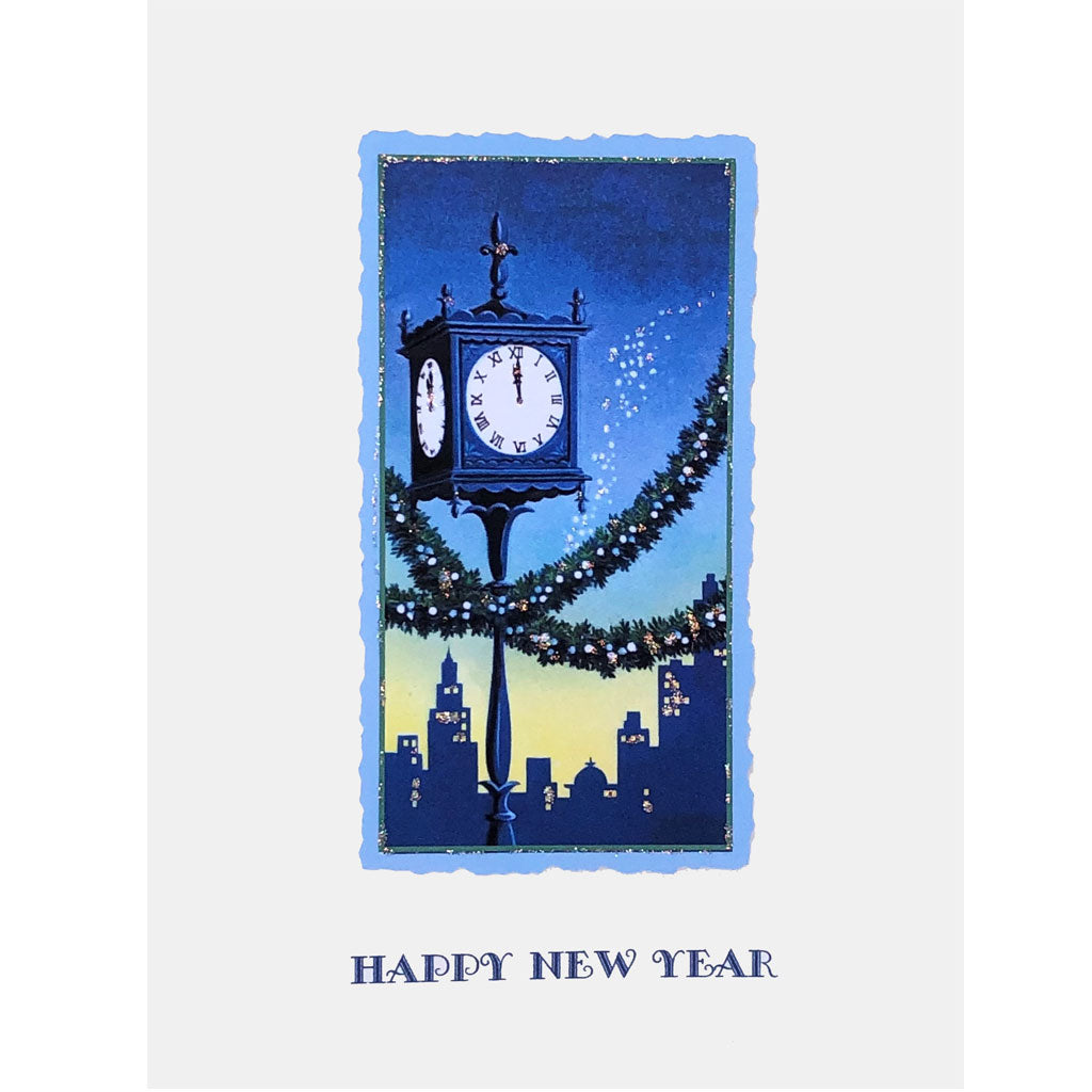 Midnight Clock New Year Card