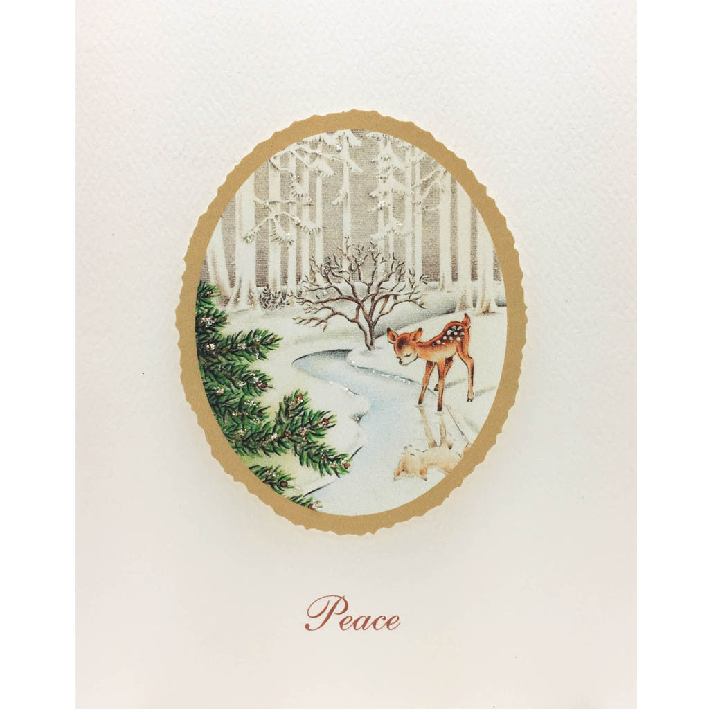 Deer Peace Holiday Card