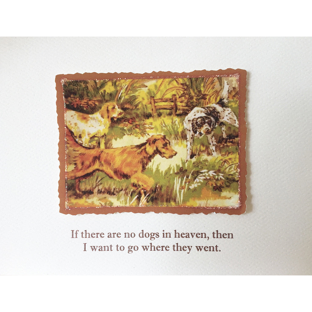 Greeting Card ED-104W Dog Heaven - Lumia Designs