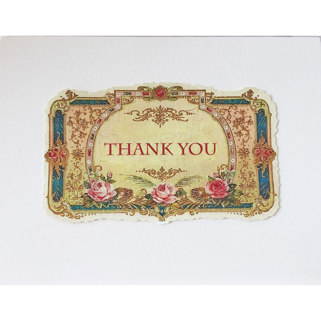 Greeting Card Vintage Thank You - Lumia Designs