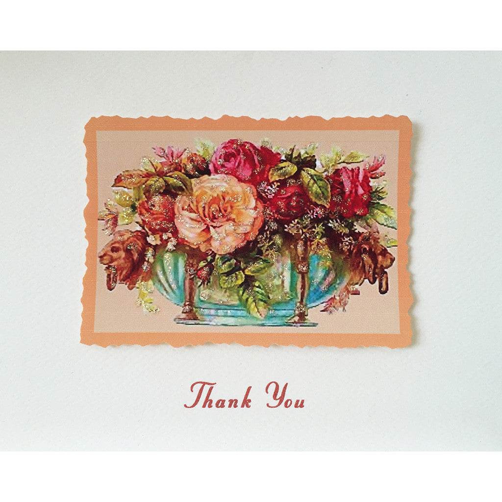 Greeting Card ED-170TYW Floral Urn - Lumia Designs
