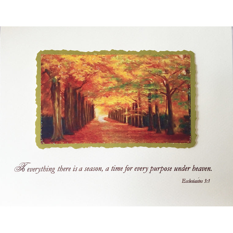 Greeting Card ED-179W Autumn Sympathy - Lumia Designs