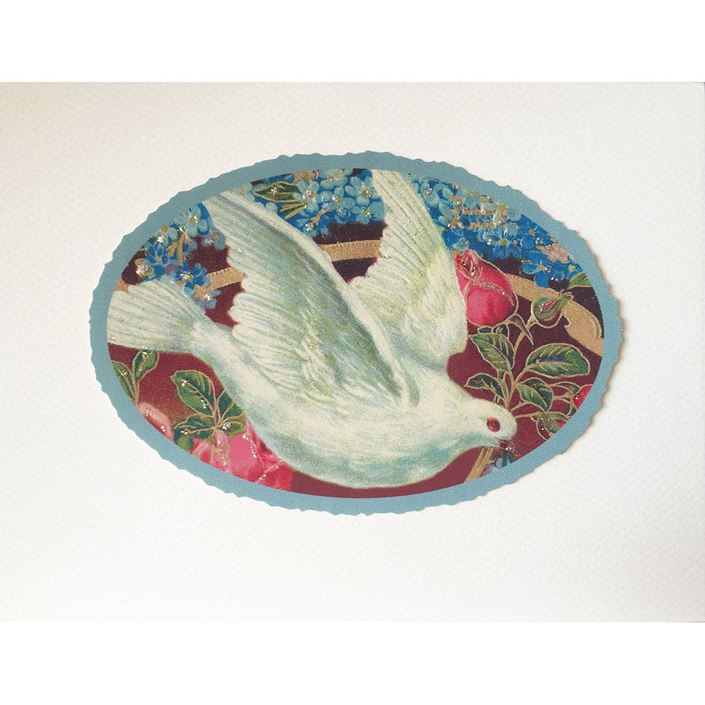 Greeting Card Floral Dove - Lumia Designs