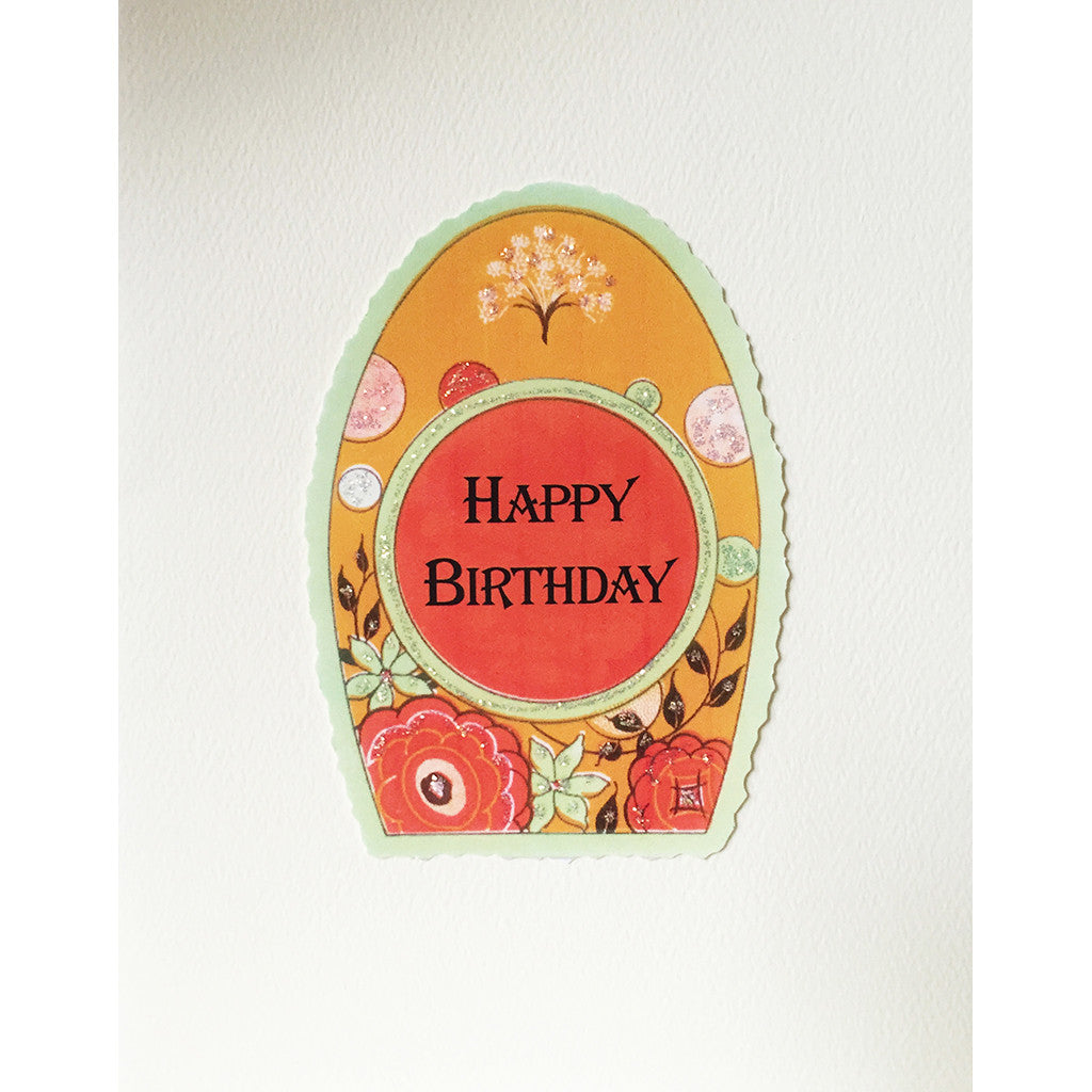 Greeting Card Deco Frame Birthday  ED-41 - Lumia Designs