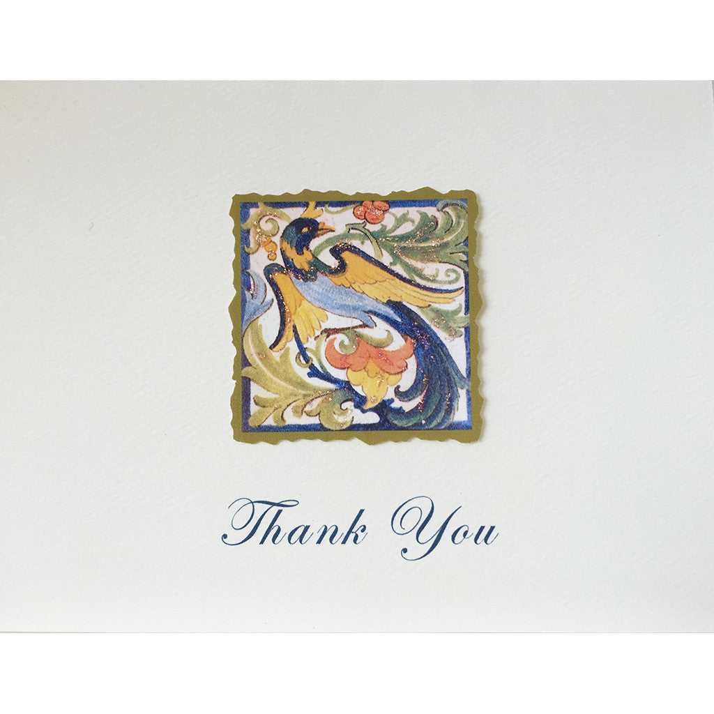 Greeting Card Exotic Bird Thanks - Lumia Designs