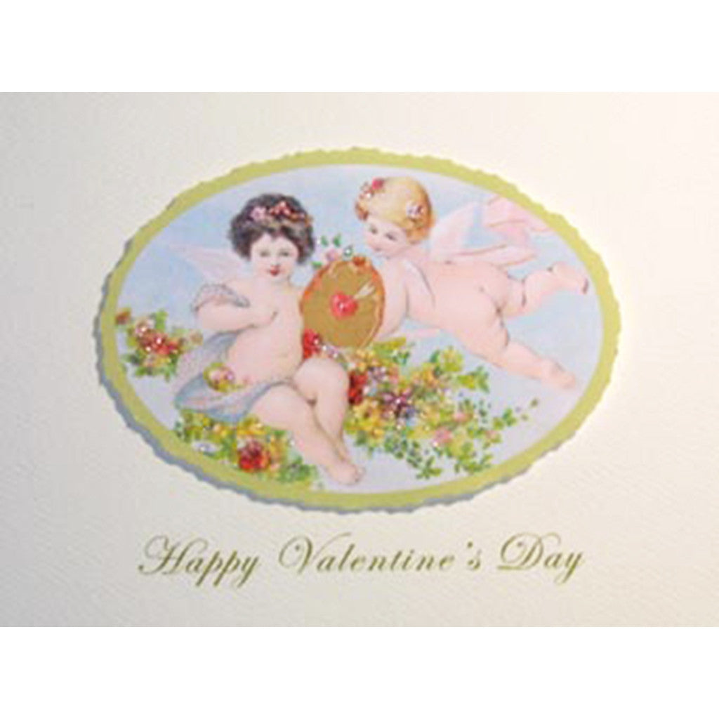 Greeting Card Floating Cherubs - Lumia Designs