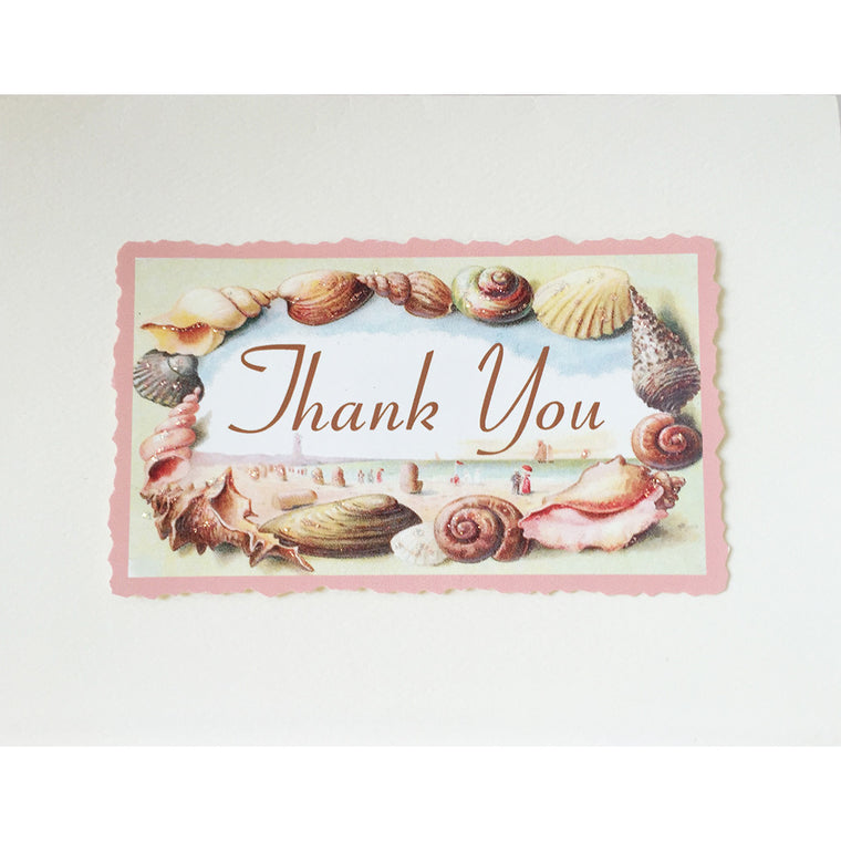 Greeting Card Seashells Thank You - Lumia Designs