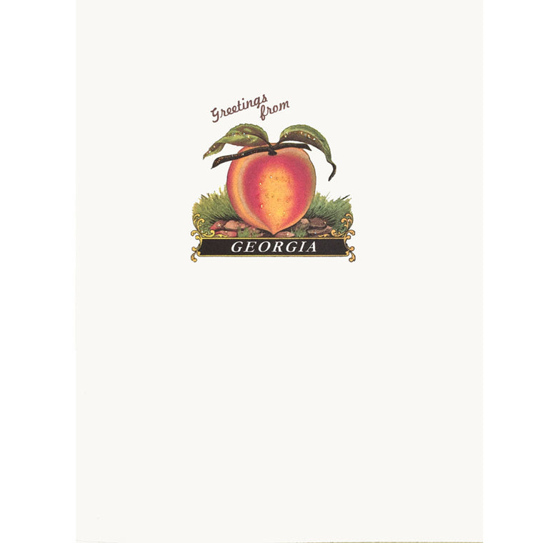 Georgia Peach Greeting card Lumia Designs