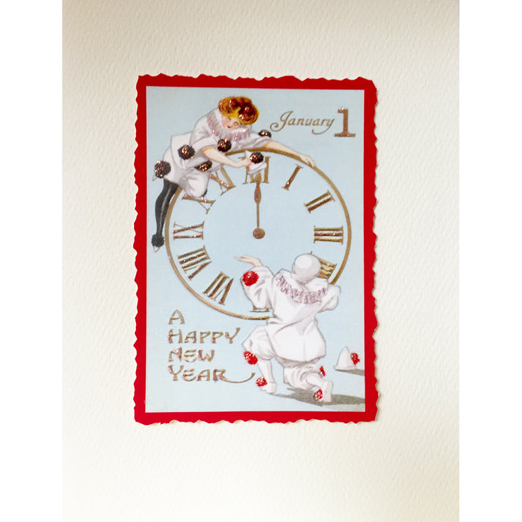 Greeting Card New Years Clock - Lumia Designs