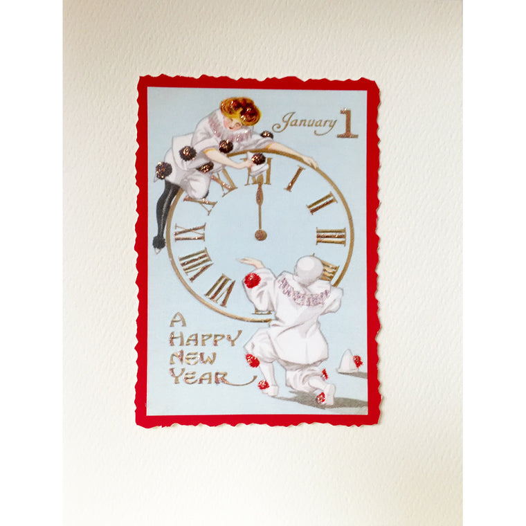 Greeting Card New Years Clock - Lumia Designs