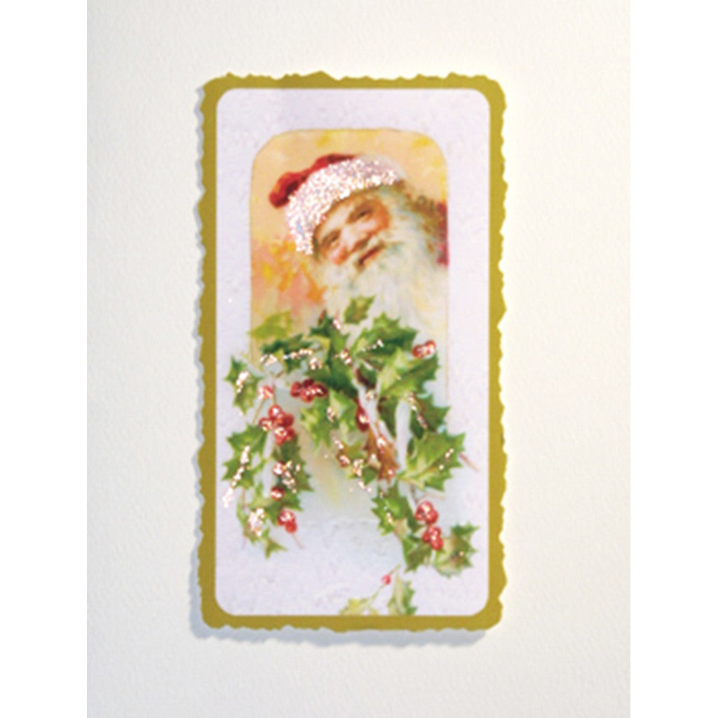 Greeting Card Santa Holly - Lumia Designs