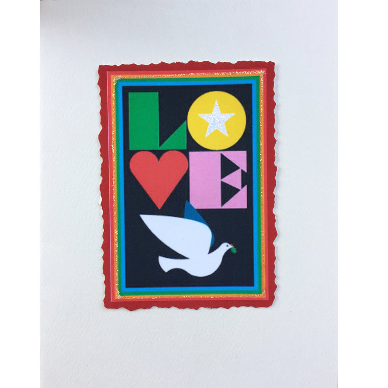 Love & Peace Greeting Card, Lumia Designs