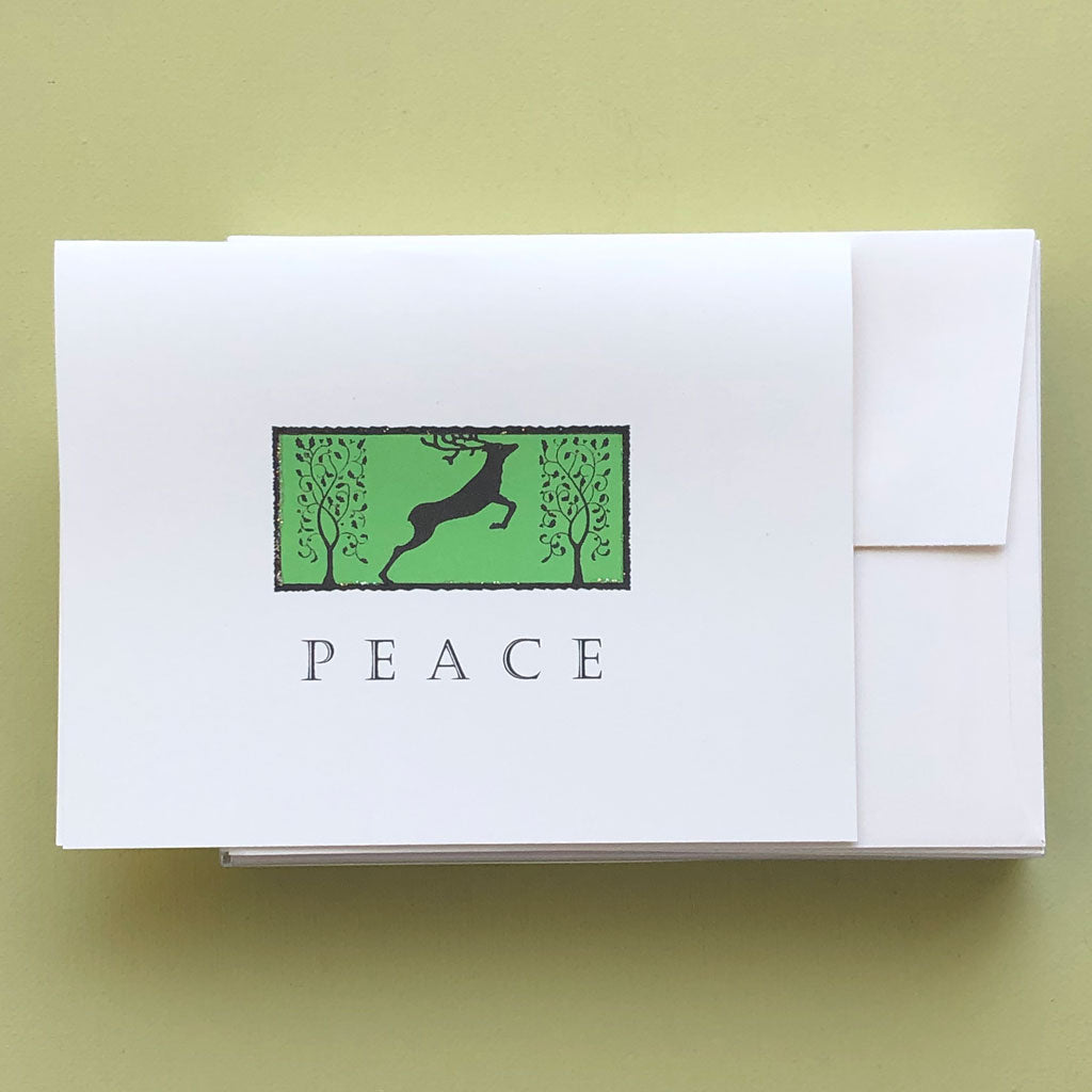 Peace Deer Boxed Holiday Card