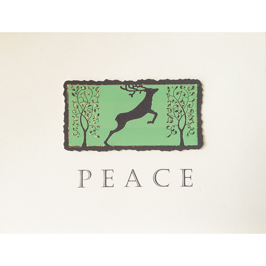 Greeting Card Peace Deer - Lumia Designs