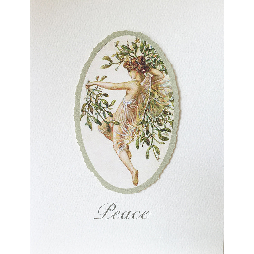 Greeting Card Angel Mistletoe - Lumia Designs