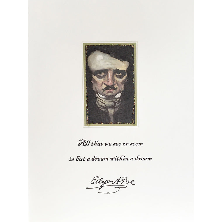 Greeting Card Edgar Allen Poe - Lumia Designs