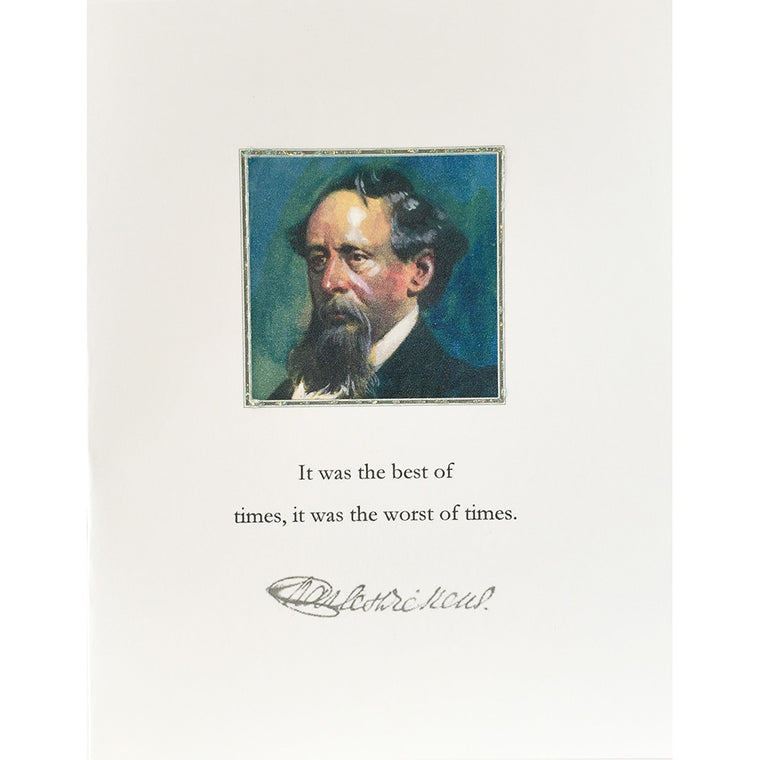 Greeting Card Charles Dickens - Lumia Designs