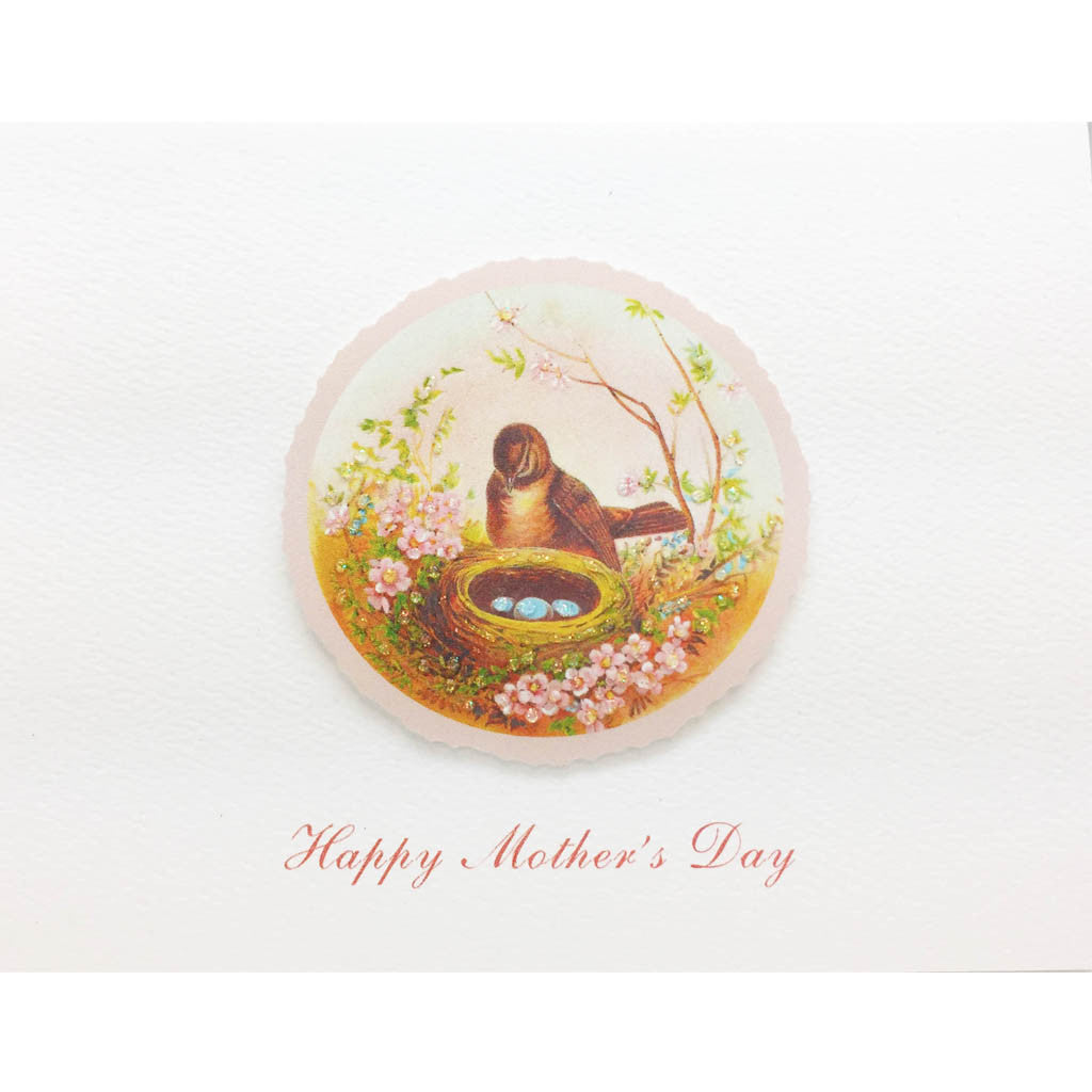 Bird  Nest Mother's Day Card