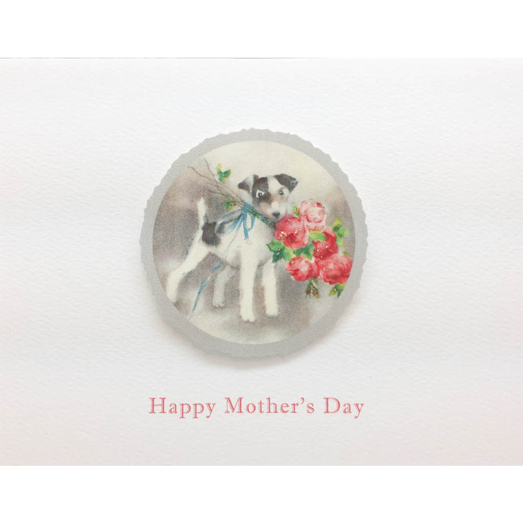 Dog Roses Mother's Day Card