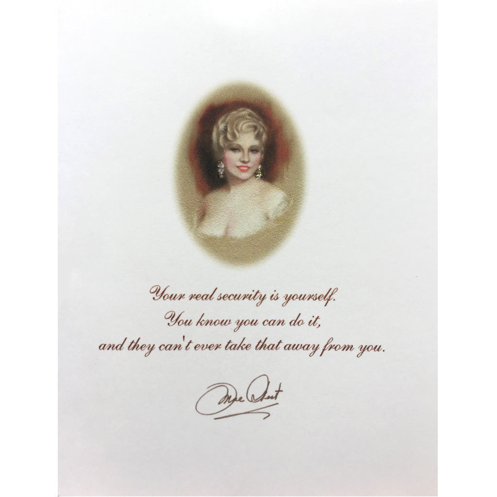 Mae West Quote Card