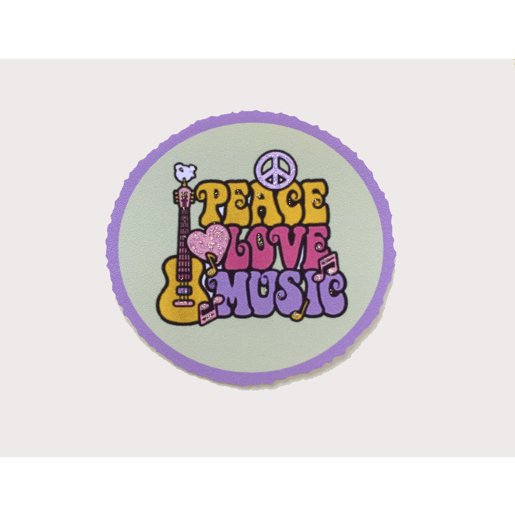 Peace Love & Music Card