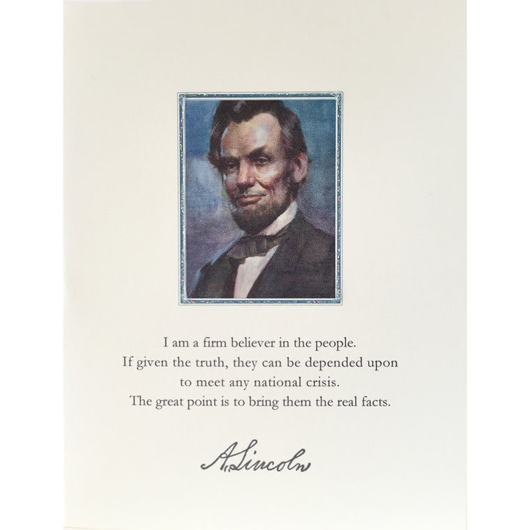 Abraham Lincoln Greeting Card Lumia Designs