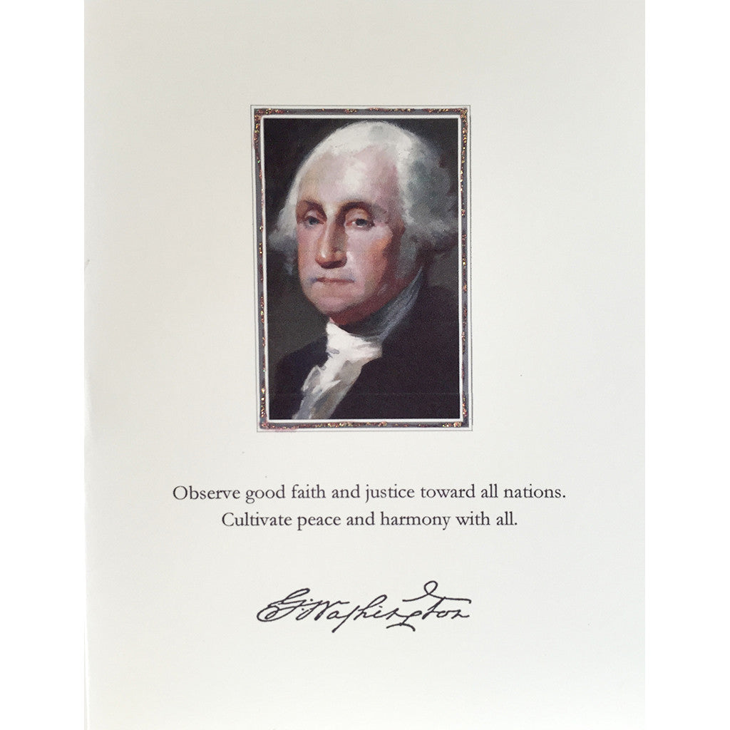 Greeting Card George Washington - Lumia Designs