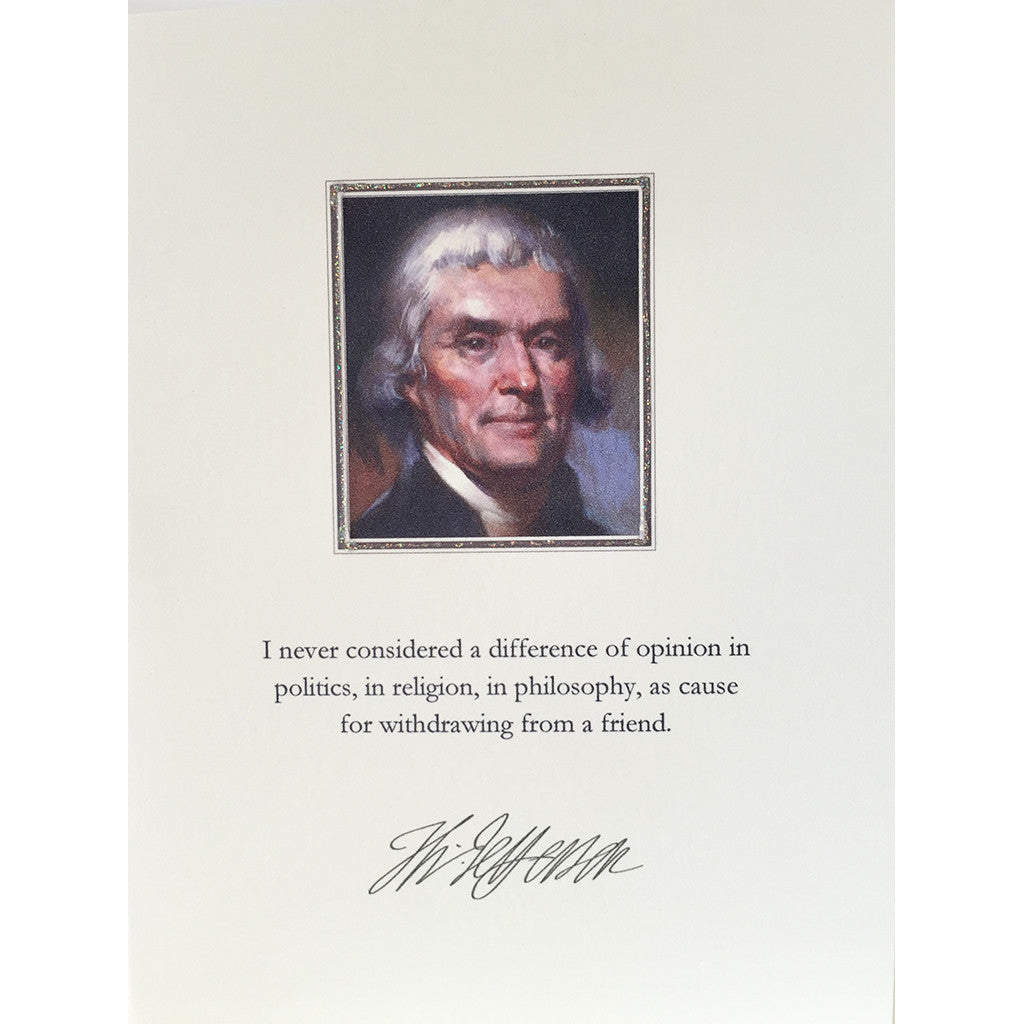 Greeting Card Thomas Jefferson - Lumia Designs