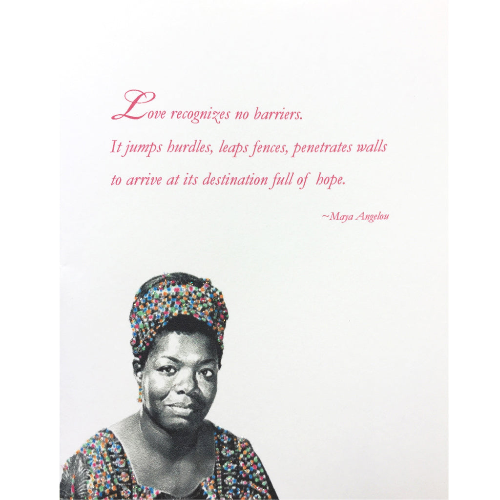 Maya Angelou Greeting Card Lumia Designs