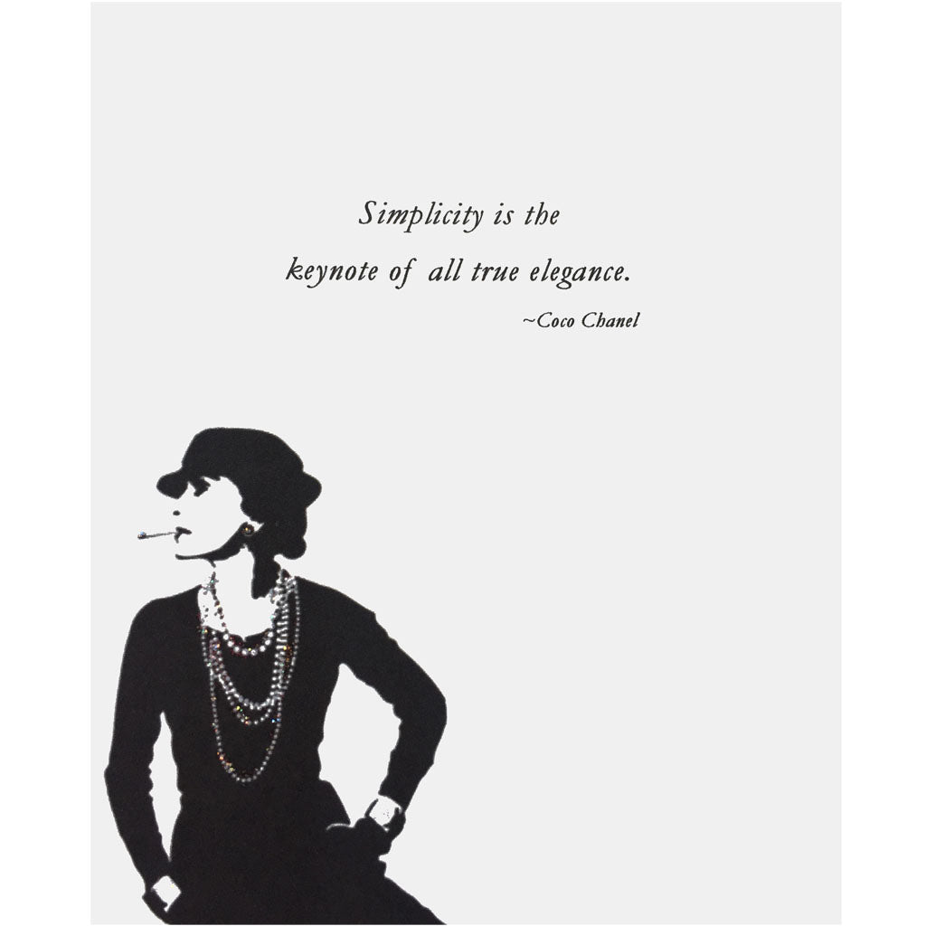 Coco Chanel Quote Card