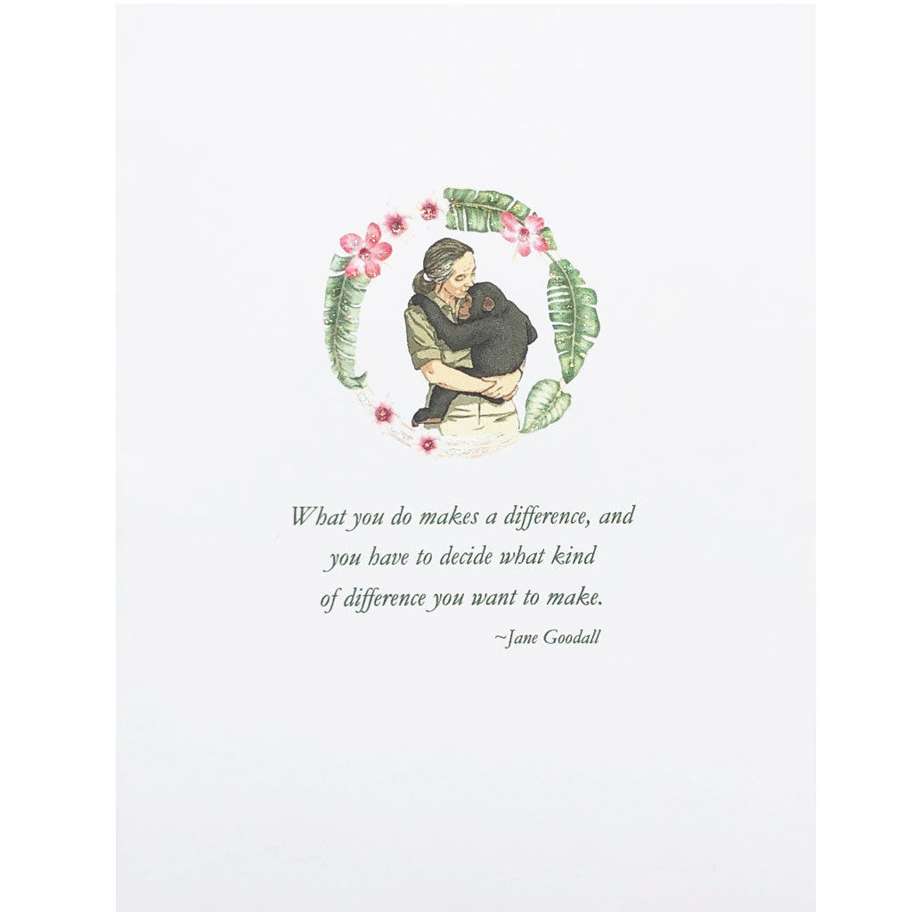 Jane Goodall Quote Card